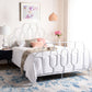 Safavieh Paloma Metal Retro Bed Full Size - White | Beds | Modishstore