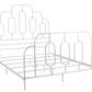 Safavieh Paloma Metal Retro Bed Full Size - White | Beds | Modishstore - 3