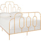 Safavieh Paloma Metal Retro Bed Queen Size - Gold | Beds | Modishstore - 5