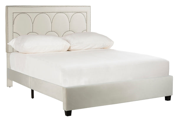 Safavieh Solania Bed Queen Size - Creme | Beds | Modishstore - 2