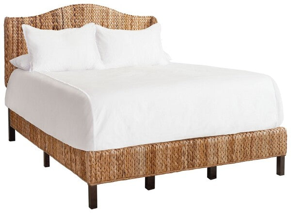 Safavieh Finola Rattan Bed Queen Size - Natural | Beds | Modishstore - 3