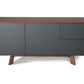 Modrest Weylyn Modern Charcoal Grey & Walnut Buffet | Sideboards | Modishstore - 2