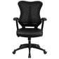 High Back Designer Black Mesh Executive Swivel Ergonomic Office Chair With Leathersoft Seat And Adjustable Arms By Flash Furniture | Office Chairs | Modishstore - 4