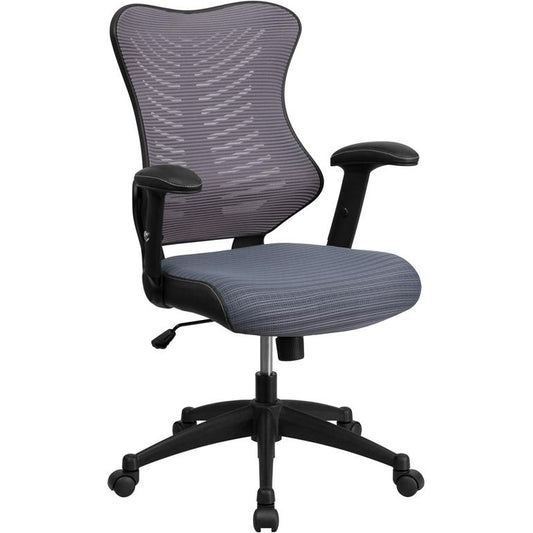High Back Designer Gray Mesh Executive Swivel Ergonomic Office Chair With Adjustable Arms By Flash Furniture | Office Chairs | Modishstore