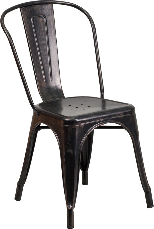 Flash Furniture Metal Indoor-Outdoor Stackable Chair | Outdoor Chairs | Modishstore-8
