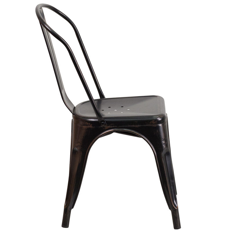 Flash Furniture Metal Indoor-Outdoor Stackable Chair | Outdoor Chairs | Modishstore-35