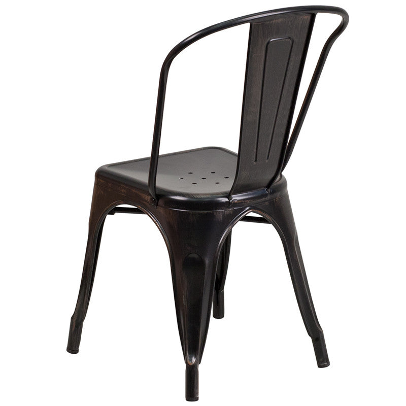 Flash Furniture Metal Indoor-Outdoor Stackable Chair | Outdoor Chairs | Modishstore-34