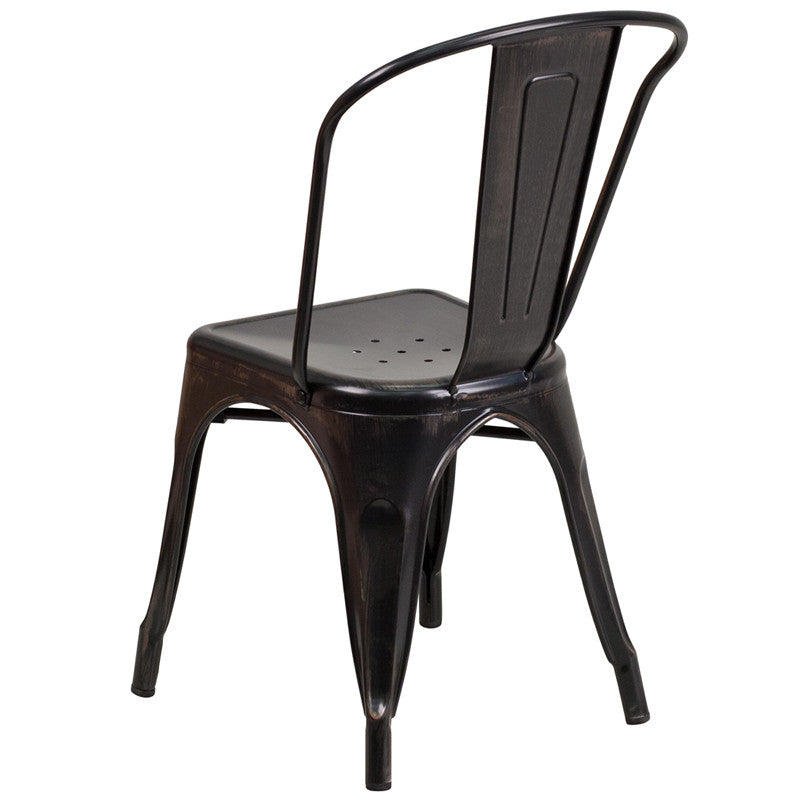 Flash Furniture Metal Indoor-Outdoor Stackable Chair | Outdoor Chairs | Modishstore - 34