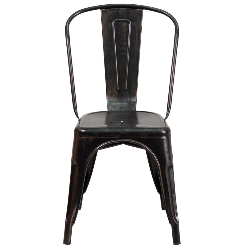 Flash Furniture Metal Indoor-Outdoor Stackable Chair | Outdoor Chairs | Modishstore - 17