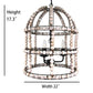 Fanoos Bird Cage Pendant Beaded 3 Light Pendant Light By Ele Light & Decor | Chandeliers |  Modishstore  - 2