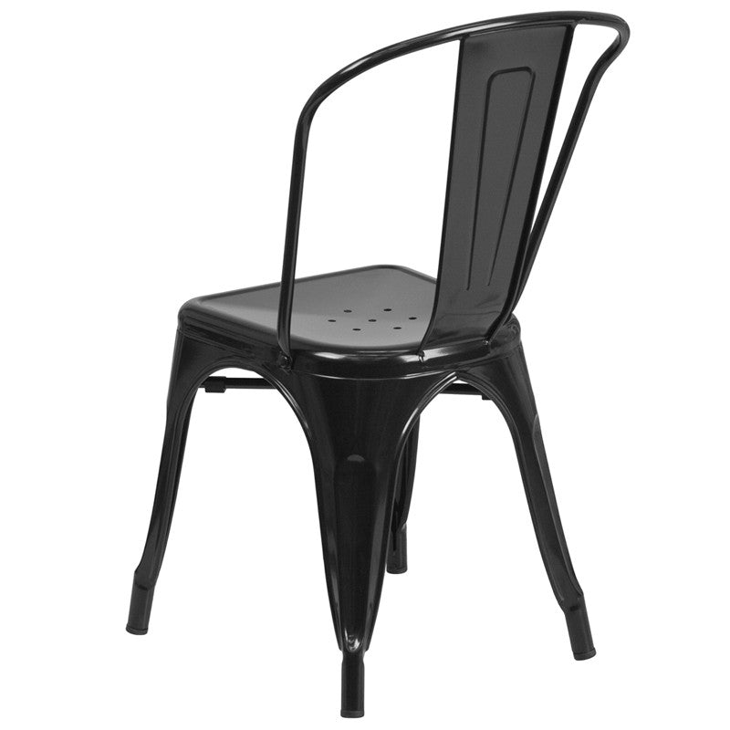 Flash Furniture Metal Indoor-Outdoor Stackable Chair | Outdoor Chairs | Modishstore - 26