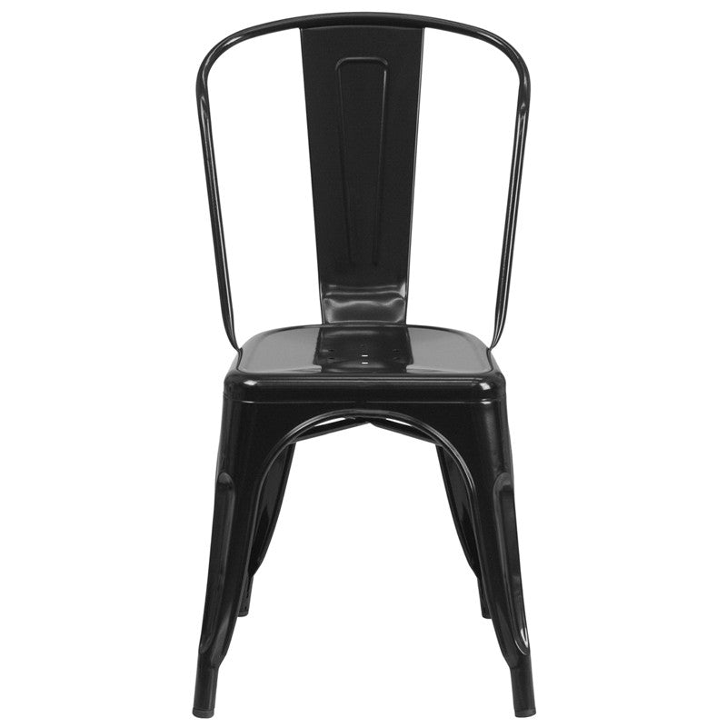 Flash Furniture Metal Indoor-Outdoor Stackable Chair | Outdoor Chairs | Modishstore - 23