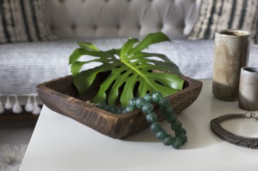 Blackwood Paulownia Wood Decorative Trays By Accent Decor -2 Shapes | Decorative Trays & Dishes | Modishstore - 2