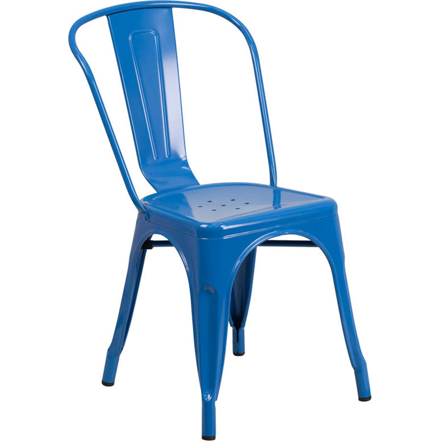 Flash Furniture Metal Indoor-Outdoor Stackable Chair | Outdoor Chairs | Modishstore - 36