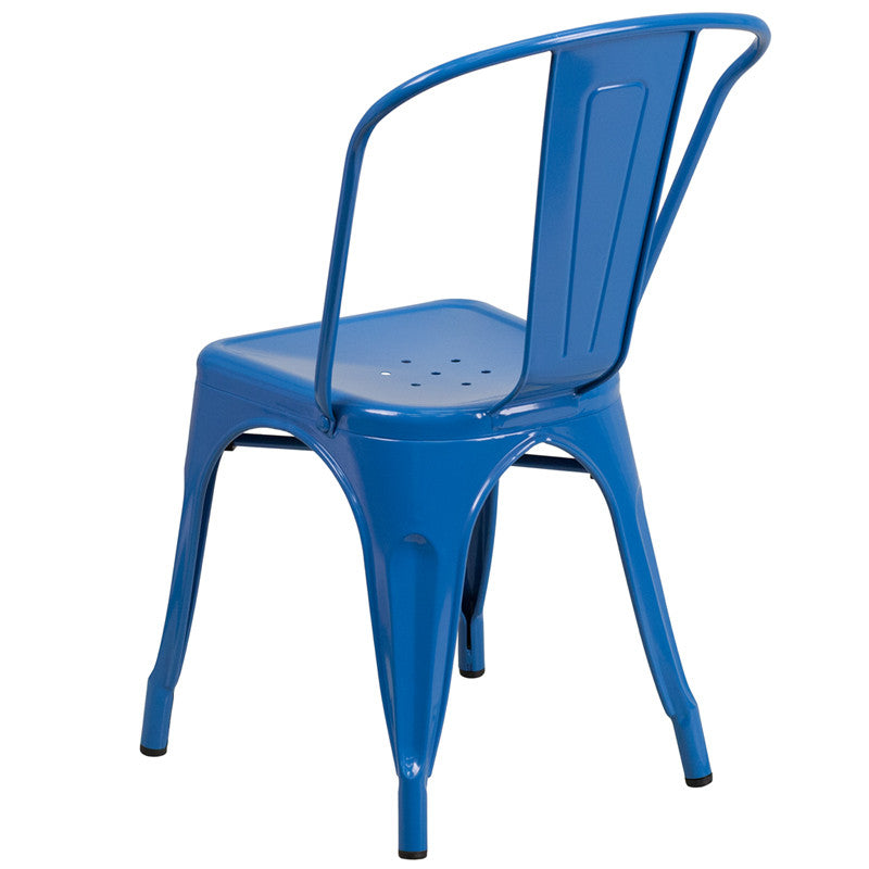 Flash Furniture Metal Indoor-Outdoor Stackable Chair | Outdoor Chairs | Modishstore - 31