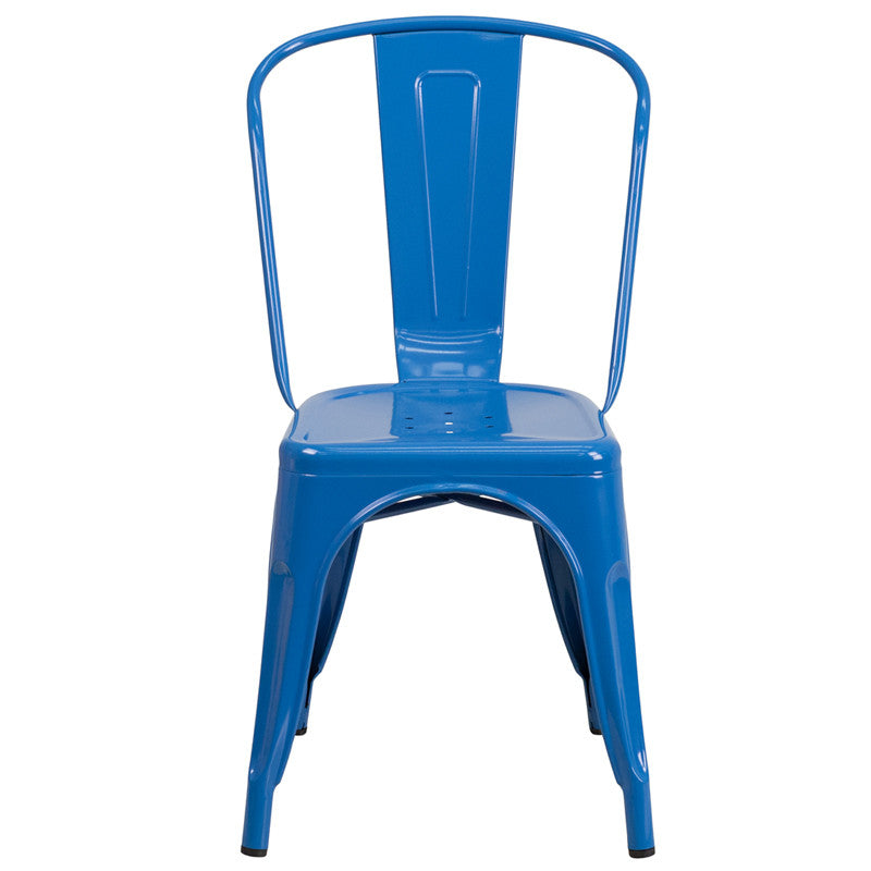 Flash Furniture Metal Indoor-Outdoor Stackable Chair | Outdoor Chairs | Modishstore - 19