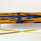 Teak & Blue Resin Inlaid Cracked Wood Coffee Table by Aire Furniture | Coffee Tables | Modishstore