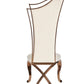 Modrest Bonnie - Beige Velvet & Rose Gold Dining Chair (Set of 2)