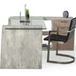 Nova Domus Boston Modern Glass & Faux Concrete Desk | Modishstore | Desks-4