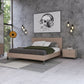 Nova Domus Boston - Modern Brown Oak & Brushed Stainless Steel Bed | Modishstore | Beds-3
