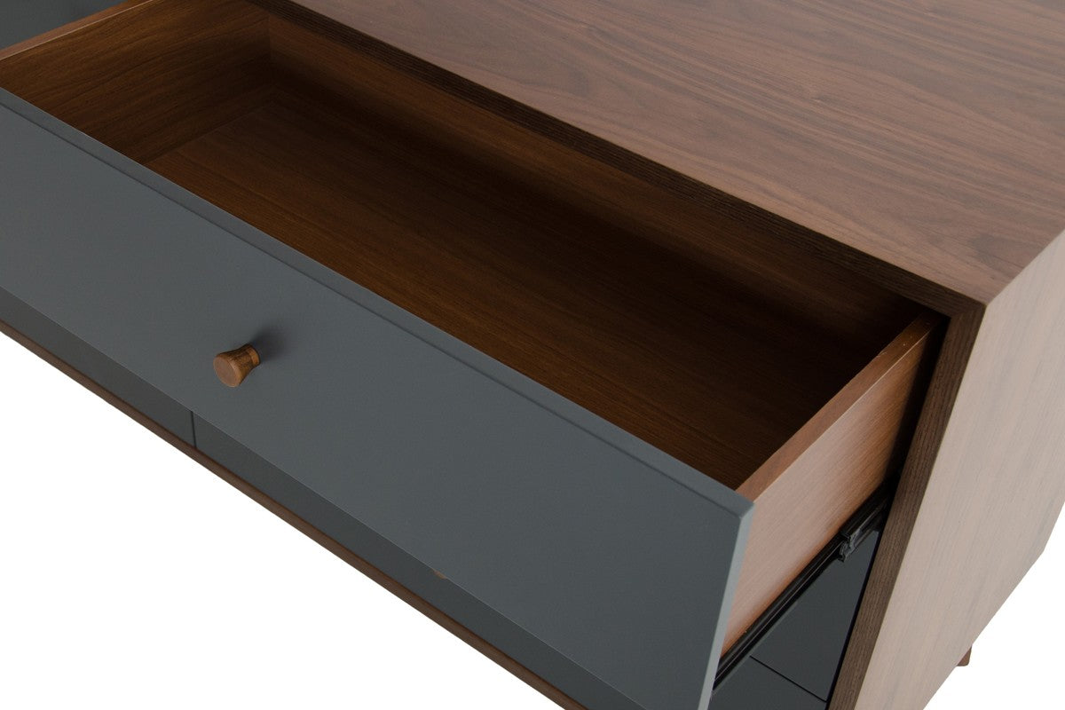 Vigfurniture Nova Domus Dali Modern Grey & Walnut Dresser | Modishstore | Dressers-4