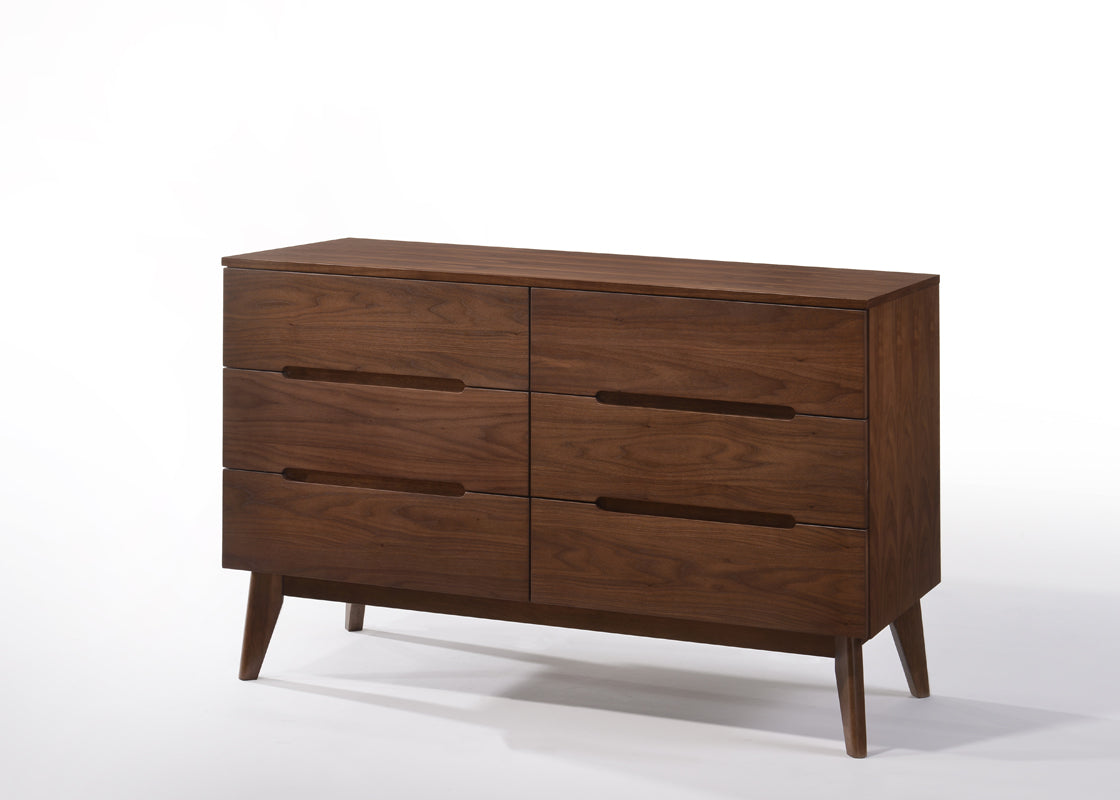 Vig Furniture Modrest Lewis Mid-Century Modern Walnut Dresser | Modishstore | Dressers