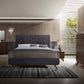 Modrest Addison Mid-Century Modern Grey & Walnut Bedroom Set | Bedroom Sets | Modishstore