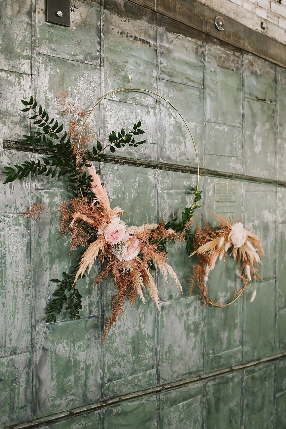 Peace Brass Wreath Set Of 4 by Accent Decor | Garland & Wreath | Modishstore - 5
