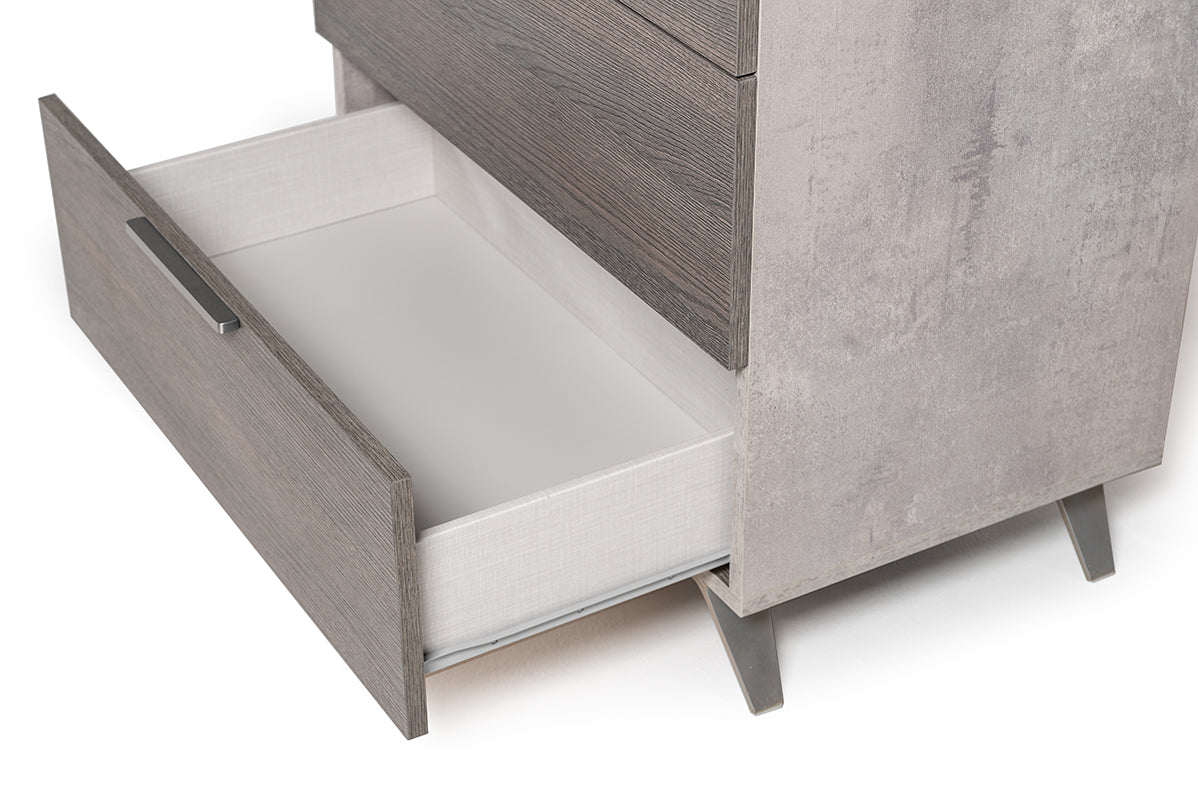 Nova Domus Bronx Italian Modern Faux Concrete & Grey Dresser-4