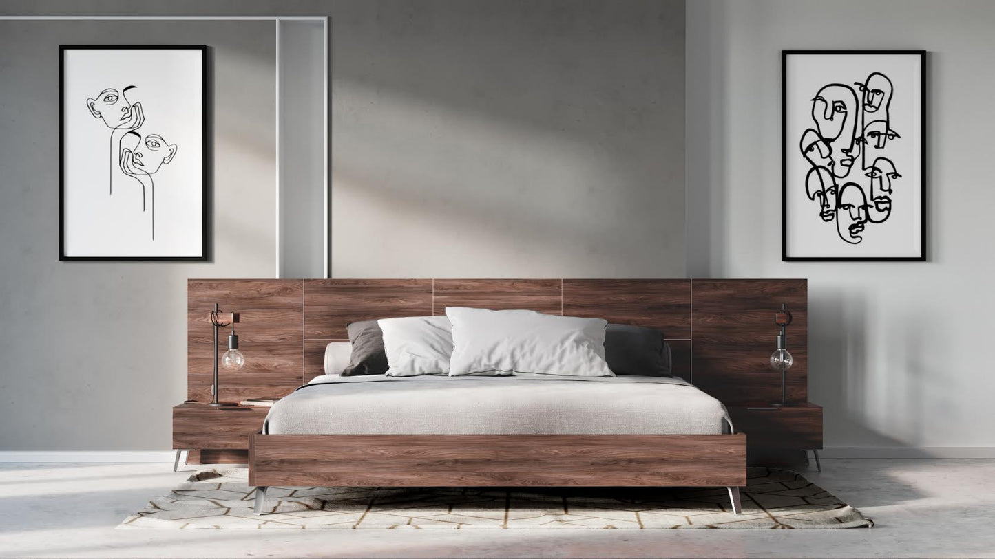 Nova Domus Brooklyn Italian Modern Walnut Bed-2