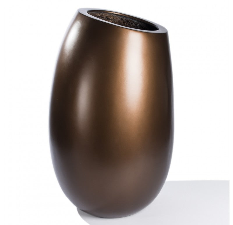 Fiberglass: Sherry Planter, Bronze by Gold Leaf Design Group | Outdoor Planters, Troughs & Cachepots | Modishstore - 5