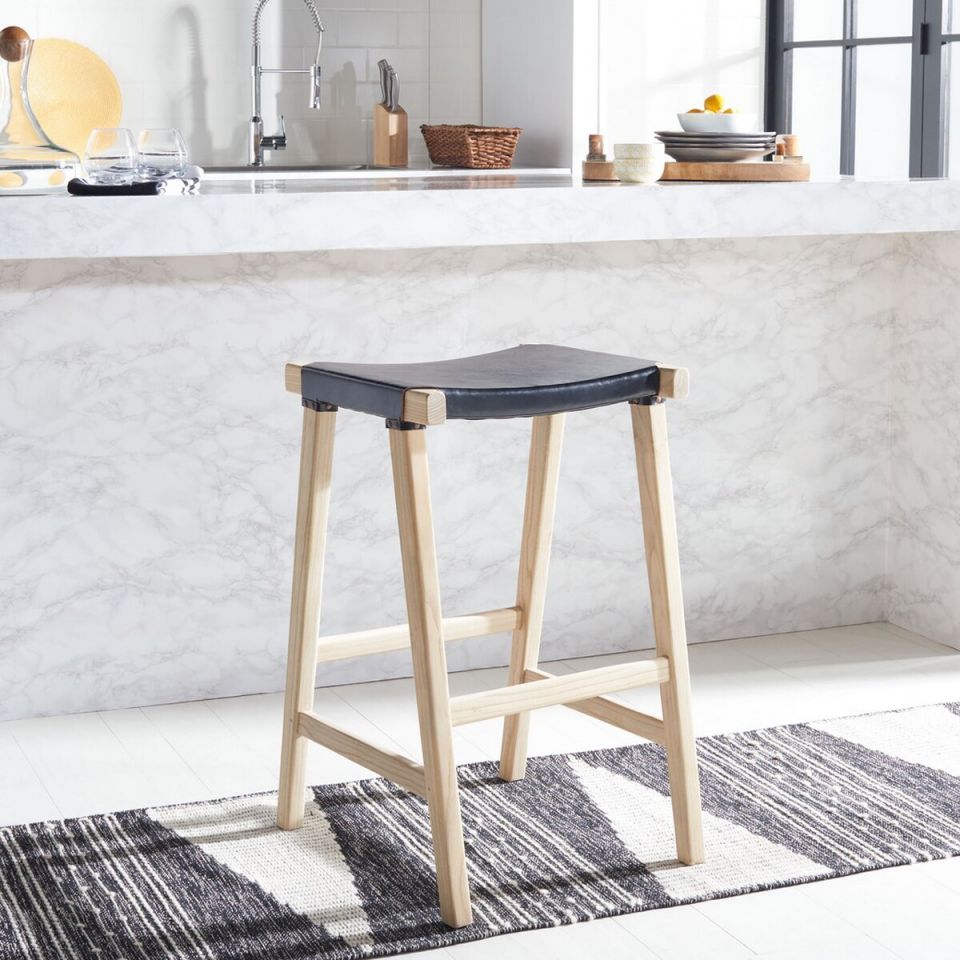 Safavieh Aariz Rectangle Barstool | Bar Stools | Modishstore - 2