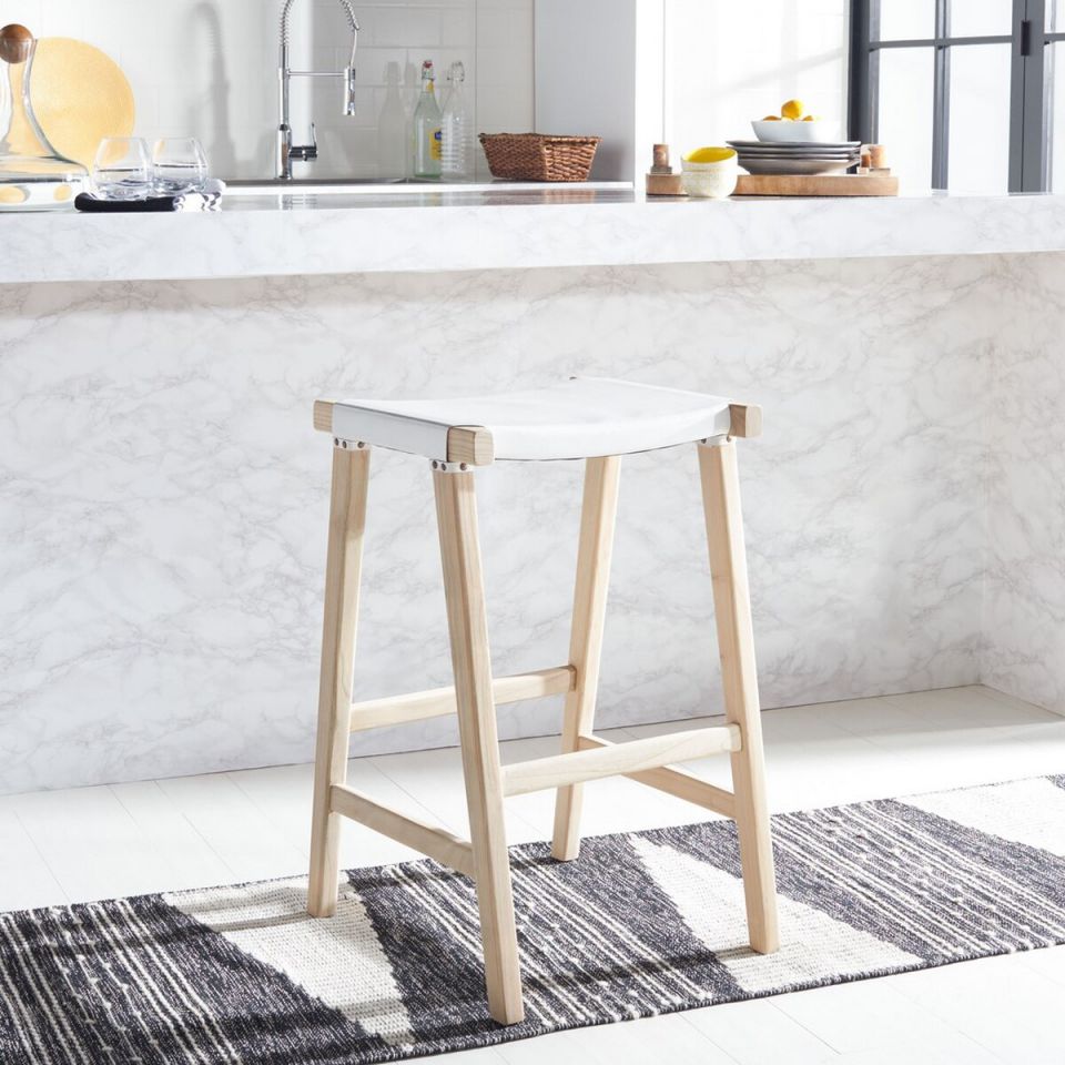 Safavieh Aariz Rectangle Barstool | Bar Stools | Modishstore - 10