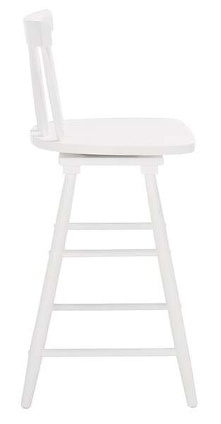 Safavieh Tage Swivel Counter Stool - White | Counter Stools | Modishstore - 3