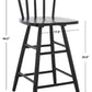 Safavieh Tally Wood Counter Stool - Black | Counter Stools | Modishstore - 4