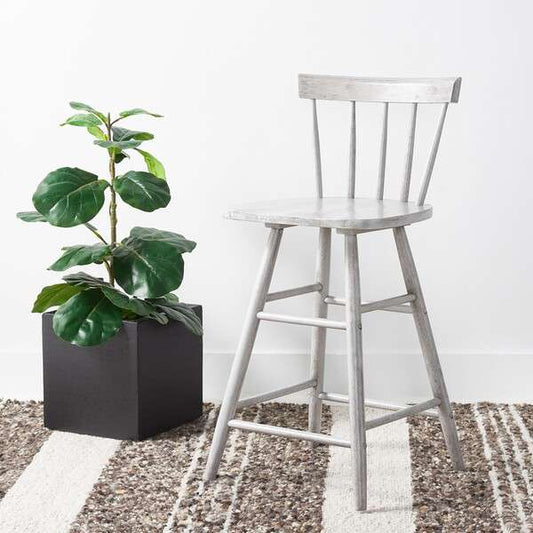 Safavieh Tally Wood Counter Stool - Gray | Counter Stools | Modishstore