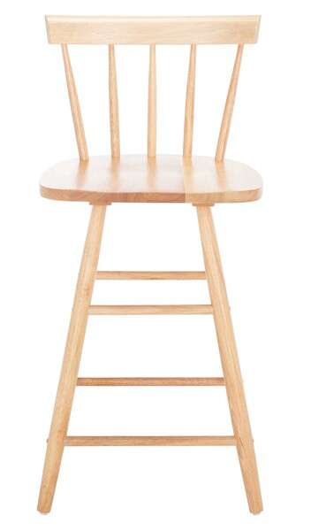 Safavieh Tally Wood Counter Stool - Natural | Counter Stools | Modishstore - 2