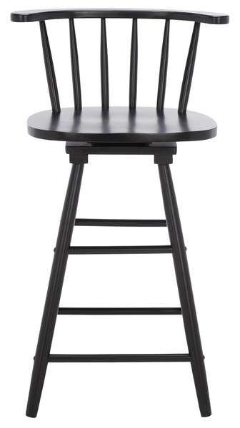 Safavieh Ray Swivel Counter Stool - Black | Counter Stools | Modishstore - 2