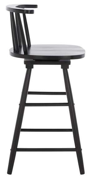 Safavieh Ray Swivel Counter Stool - Black | Counter Stools | Modishstore - 3