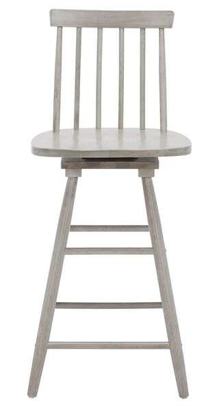 Safavieh Quai Swivel Counter Stool - Gray | Counter Stools | Modishstore - 2