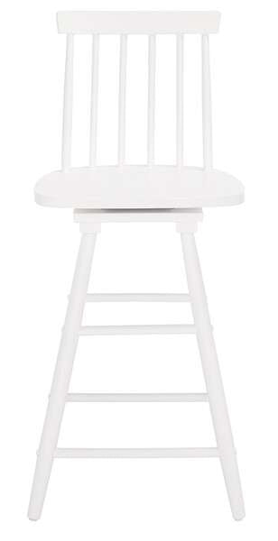 Safavieh Quai Swivel Counter Stool - White | Counter Stools | Modishstore - 2