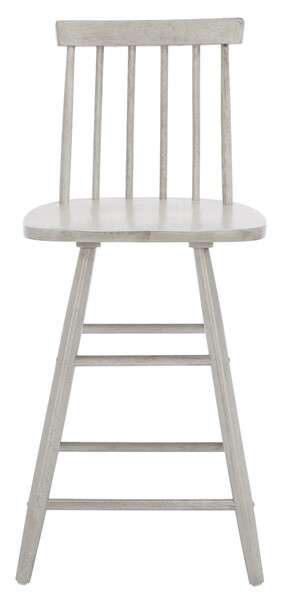 Safavieh May Wood Counter Stool - Gray | Counter Stools | Modishstore - 2