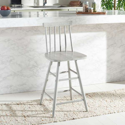 Safavieh May Wood Counter Stool - Gray | Counter Stools | Modishstore