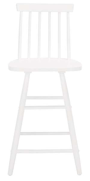 Safavieh May Wood Counter Stool - White | Counter Stools | Modishstore - 2