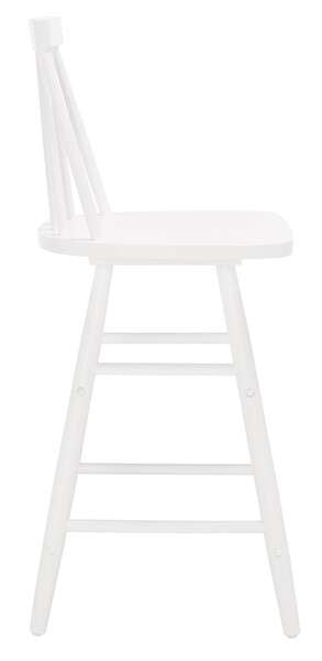 Safavieh May Wood Counter Stool - White | Counter Stools | Modishstore - 3