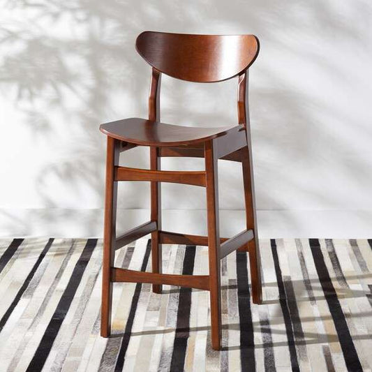 Safavieh Thaxton Counter Stool - Walnut | Counter Stools | Modishstore