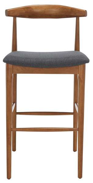 Safavieh Lionel Retro Bar Stool - Walnut | Bar Stools | Modishstore - 2