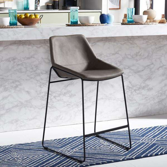 Safavieh Alexis Mid Century Counter Stool - Ash | Counter Stools | Modishstore