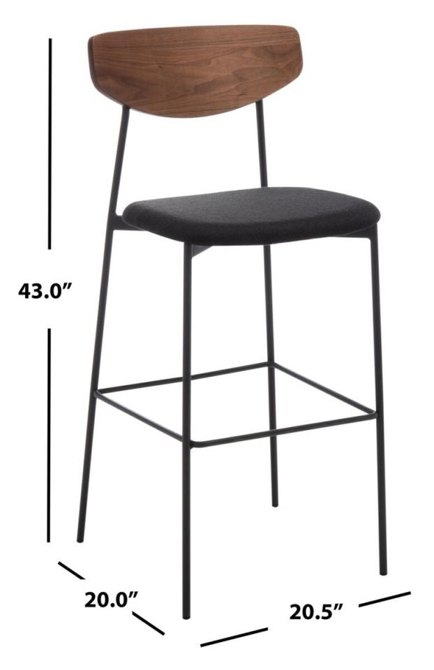 Safavieh Ryker Barstool | Bar Stools | Modishstore - 4