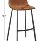 Safavieh Rhyatte Bar Stool - Cognac | Bar Stools | Modishstore - 4